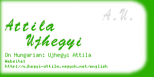 attila ujhegyi business card